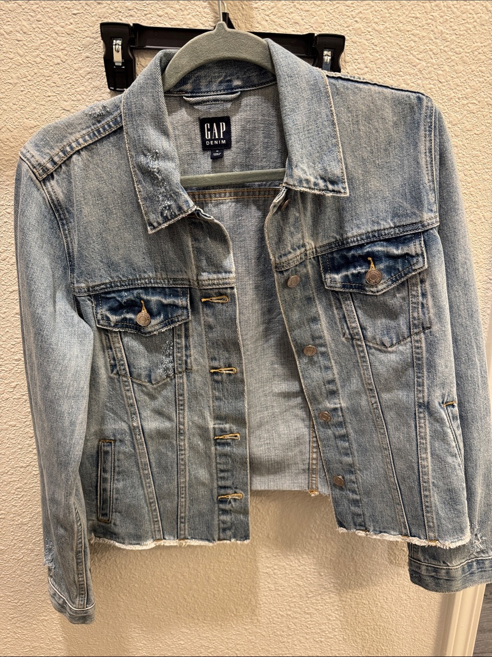 GAP Denim Women's Faded Light Blue Jean Jacket